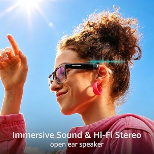 OHO AI Smart Glasses, UV400 Z87+ Audio Open Ear Bluetooth Sunglasses - Image 2