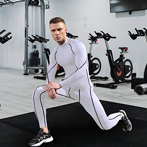 SPVISE Men's Compression Shirts Long Sleeve Mock Turtleneck Workout Tops - Image 2