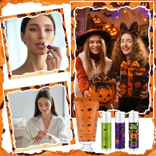144 Pcs Halloween Pumpkin Lip Balm Hand Cream Party Favor Gifts - Image 5