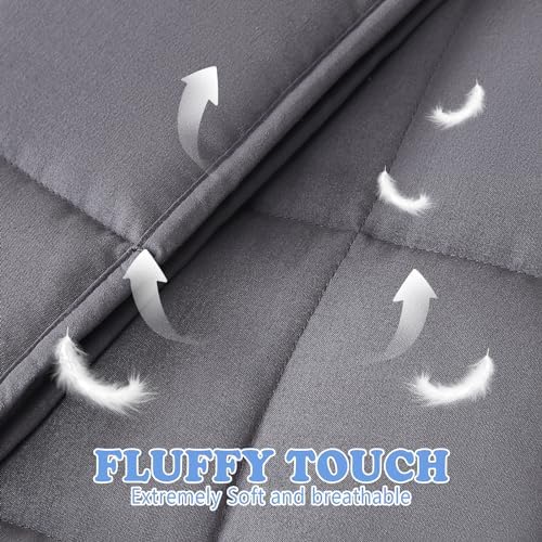 Weighted Blanket - 3 lbs Grey Heavy Blanket - Breathable Blanket(36 * 48 inches, 3 lbs) - Image 2
