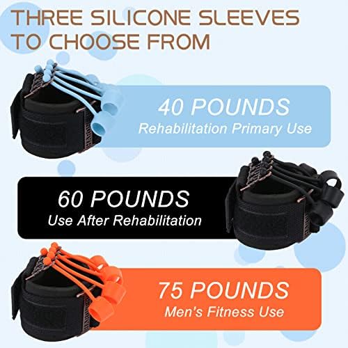 Finger Strengthener Stroke Recovery Physical Therapy Equipment Stretcher Hand Strengthener Hand Workout Extension Exerciser Hand Grip Trainer (Enhanced Kit - Black) - Image 6