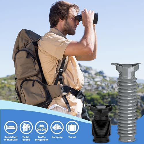 Pee Bottles for Men, Adjustable Emergency Urinal 2PCS, Car Pee Bottle for Men and Women, Portable Toilet for Car, Shrinkable Personal Mobile Toilet,Urine Bottle, Travelling, Traffic Jams & Hiking - Image 4