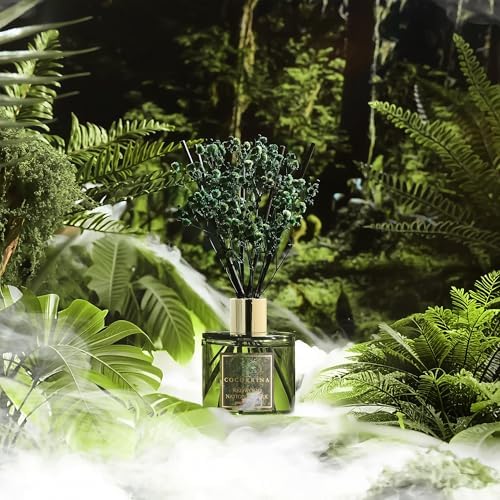 COCORRÍNA Reed Diffuser - Redwood National Park 6.7 Fl.oz Reed Diffuser Set with 8 Sticks & Preserved Baby's Breath, Reed Diffuser for Home Bathroom Shelf Decor - Image 3