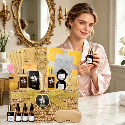 Gifts for Women, 35 Pcs Orchid Bath & Body Gifts Basket, Get Well Soon Gift - Image 7