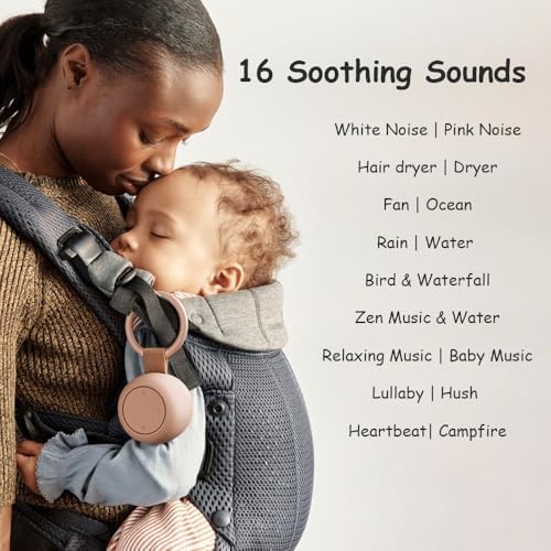 Portable Baby Sound Machine & Essentials for Babies & Kids - Peach - Image 2