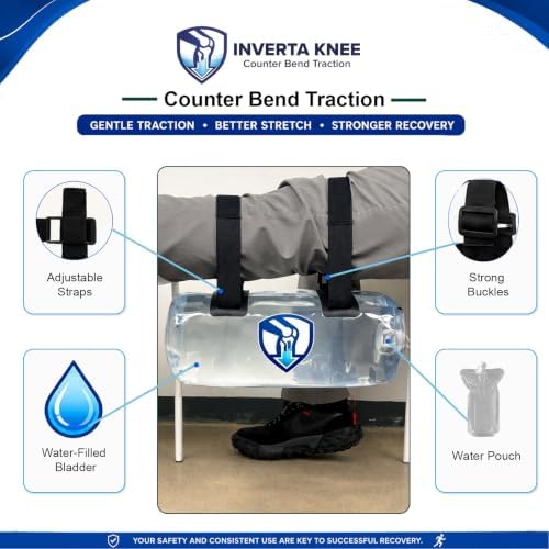 Inverta Knee Counterforce Knee Inversion Device for Leg Stretching & Joint Support, Adjustable Knee Extension Trainer for Mobility, Flexibility & Home Rehabilitation Exercise Equipment - Image 2