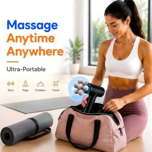 Massage Gun with Wide-Coverage Head, Comfortable Massage for Home & Travel - Image 5