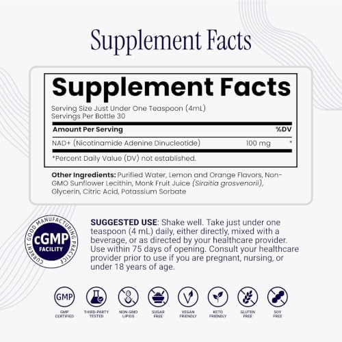 Rho Nutrition Liposomal NAD+ Liquid Supplement (6 Pack) - Image 3