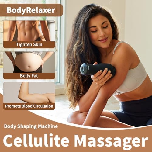 Massage Gun Deep Tissue for Women, Vibration Therapy for Muscle Recovery Pain Relief Cellulite Massager for Leg Thigh Abdomen Neck Shoulder Lymphatic Drainage Massager Body Sculpting Machine - Image 3