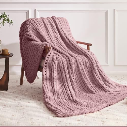 Negwoo Chunky Knit Throw Blanket, Knitted Throw Chenille Yarn, 40"*50" by Unknown