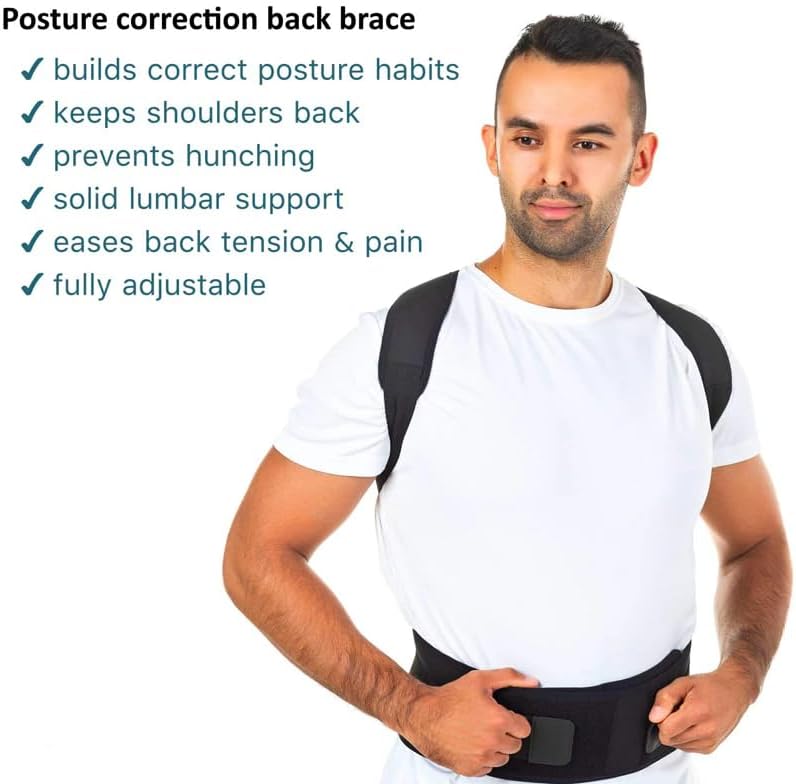 Posture Corrector - Magnetic Posture Corrector for Men & Women, Breathable & Adjustable Back Brace, Back Stretcher for Lower Back Pain Relief, Back & Shoulder Brace Belt - Image 6