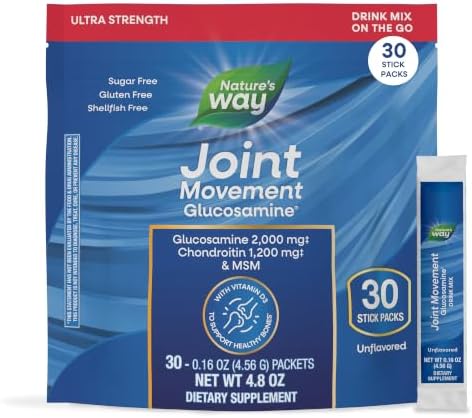 Nature's Way Joint Movement Glucosamine Drink Mix, Chondroitin, 30 ct by NaturesWay%C2%AE