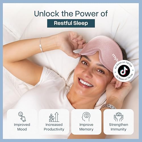 MyHalos® Sleep Mask for Men and Women, 3D Blackout Eye Masks for Sleep - Image 2