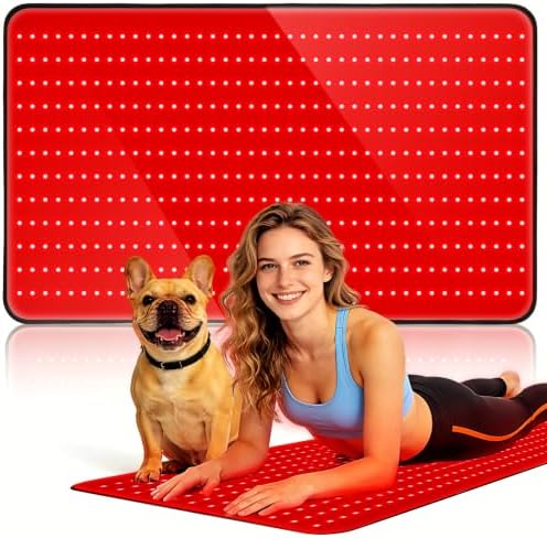 Full Body Red Light Therapy Mat with 640 LEDs, 39.4" x 23.6" by Xefinic