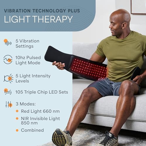 Lifepro Allevared Pro Red Light Therapy Belt with Pulse Modes & Vibration - Image 4