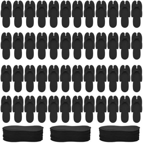 Disposable Pedicure Flip Flops Slippers Bulk,White EVA Flip-Flops Kit,SPA Pedicure Slippers for Adult,Lightweight and Easy to Wear,Ideal for Nail Salons,Hotels,Travel,Home,Party by TIMCORR
