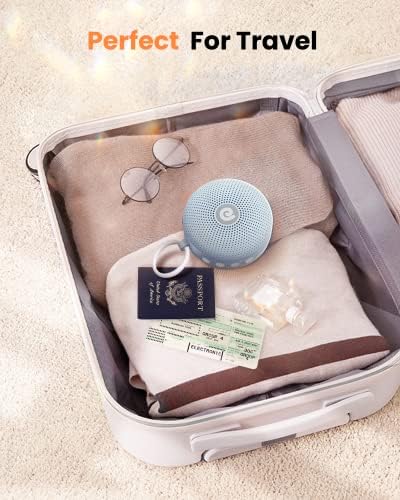Dreamegg White Noise Machine - Portable Sound Machine for Baby Adult, Features Powerful Battery, 21 Soothing Sound, Noise Canceling for Office & Sleeping, Sound Therapy for Home, Travel(2Light Blue) - Image 6