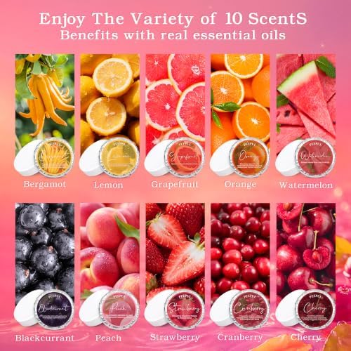 Shower Steamers Aromatherapy Birthday Gifts for Women - 10 Pack,Gifts for Wife Mothers Daughter Sister Stress Relief & Deep Relaxation Self Care Home Spa Essential (Fruity Aroma) - Image 2