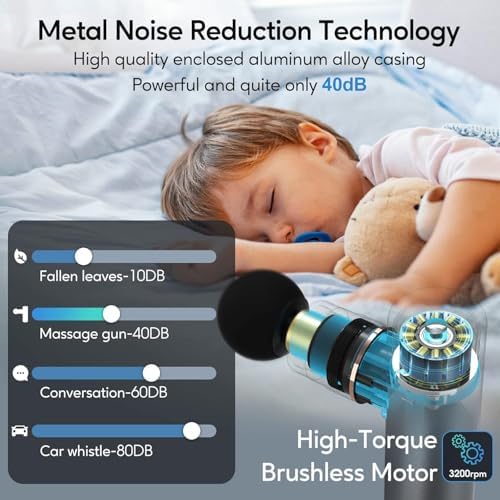 arboleaf Mini Massage Gun Deep Tissue, Portable Percussion Muscle Massager - Image 6