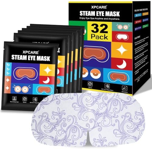 XPCARE 32 Pack Steam Eye Mask Disposable for Dry Eyes Cornea Care-Unscented by XPCARE