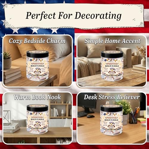USA 250th Anniversary Merchandise – Positive Bald Eagle Jar (1776–2026), 60 Soar Notes Affirmation Cards, 250th Anniversary USA Gifts, Eagle Decor, Cute Bald Eagle Gifts for Women, Men, Teens - Image 4