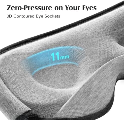 YFONG Sleep Mask for Side Sleeper Women Men, Soft Breathable Bamboo Viscose - Image 5