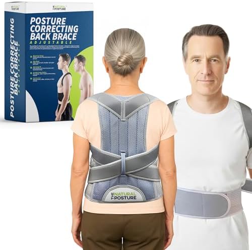 The Natural Posture Posture Corrector for Men and Women - Lumbar Back Brace and Shoulder Straightener - Helps Provide Lower Back Support and Relief - Adjustable, Comfortable and Easy to Wear by TheNaturalPosture