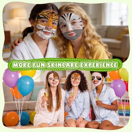 KONEUK 14 Pack Kids Face Mask Set, Cute Animal Face Masks Skincare for Kids - Image 6