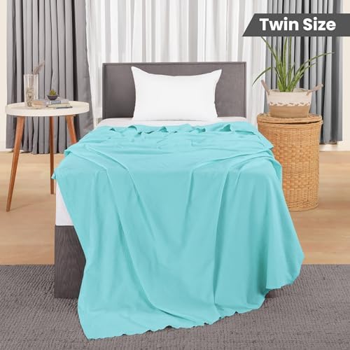 Utopia Bedding 100% Cotton Thermal Blanket Mint Twin, 90x72 Inches - Image 2
