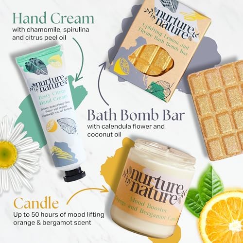 Nurture by Nature Spa Gift Set for Women - 6 Piece Vegan Self Care Kit - Image 6