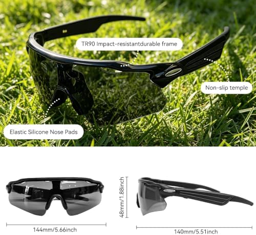 Smart Bluetooth Glasses, Waterproof Sport Bluetooth Sunglasses - Image 6