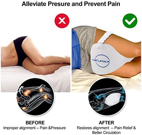Knee Pillow for Side Sleepers Memory Foam with Strap for Pain Relief - Image 2