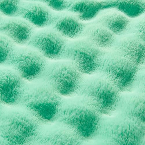 NEWCOSPLAY 3D Bubble Flannel Throw Blanket for Couch Aqua, 50"×60" - Image 6