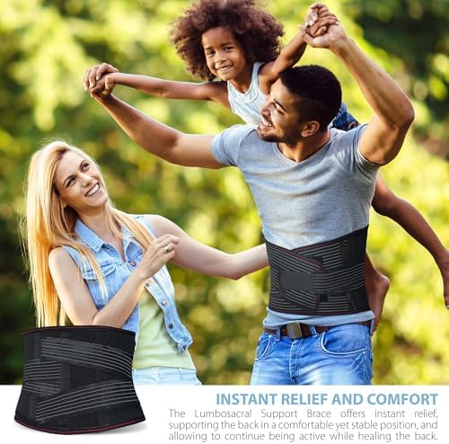 ORTONYX Lumbosacral Back Brace With Lumbar Support Pad for Men and Women - Image 5
