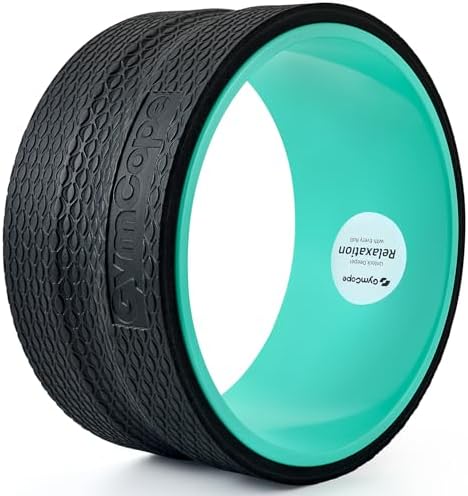 GymCope Back Roller Wheel 10 Inch Spine-Safe Groove, for Deep Back Stretch by GymCope