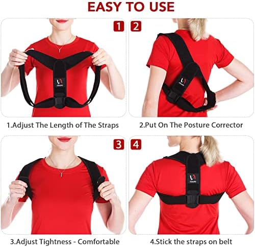Schiara Posture Corrector for Men and Women, Comfortable Upper and Back Brace, Adjustable Back Support for Back, Shoulder and Neck - Image 4
