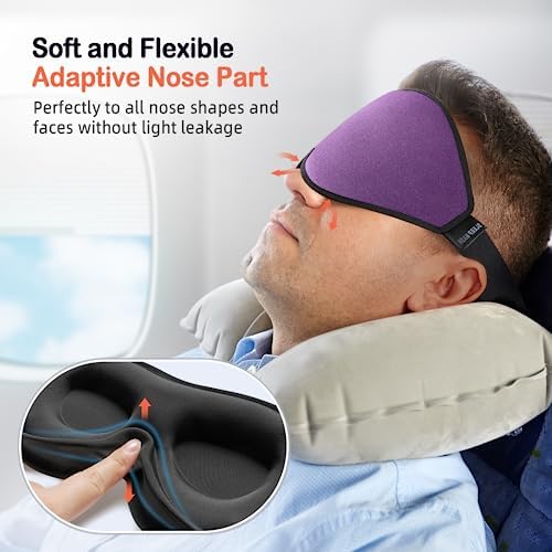 LitBear Sleep Mask for Side Sleeper Women Men, Eye Mask for Sleeping - Image 3
