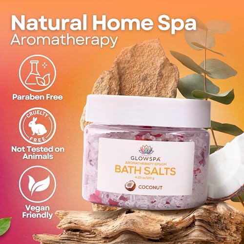 Epsom Salt Bath Soak Gift Set for Women – 6 Scent Bath Salts: Lavender, Rose, Chamomile, Eucalyptus, Coconut, Orange – Relaxing Bath Crystals, Self Care Spa Gifts for Moms - Image 6