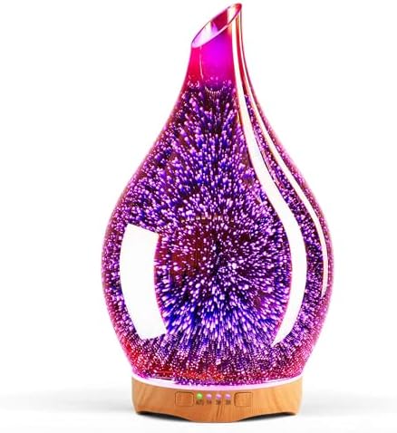 Porseme Essential Oil Diffuser 280ml Handmade Glass Diffuser 7H Runtime by Porseme