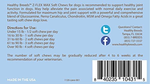Healthy Breeds Cane Corso Z-Flex Max Hip and Joint Soft Chews 50 Count - Image 4