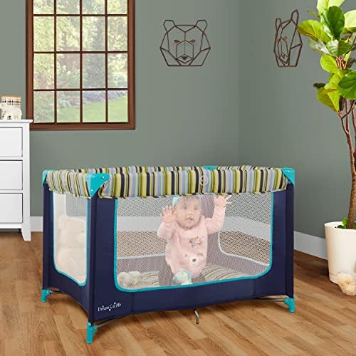 Dream On Me Zodiak Portable Playard, Compact for Travel, Carry Bag, Navy - Image 2