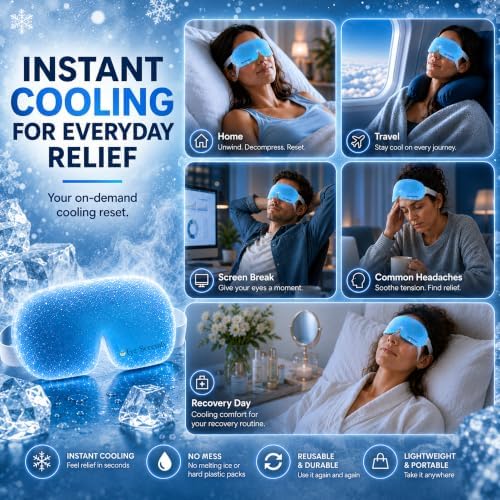 Eye Serenity CHILL Self Cooling Mask for Sleeping, Cold Eye Mask (15 masks) - Image 2