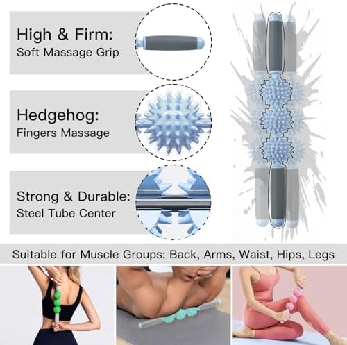 Lipo Roller Lymphatic Massager - Lipo Massager for Post-Surgery Recovery & Muscle Relief (Light Blue) - Image 4
