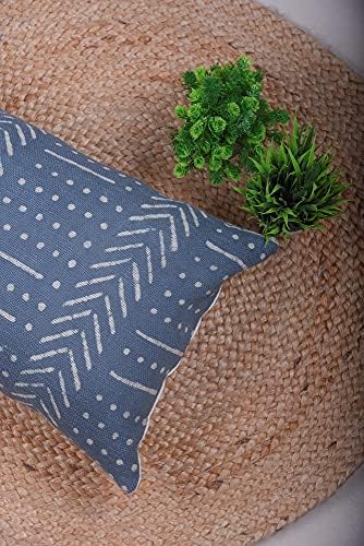 Trade Star Farmhouse Throw Pillow Case 100% Cotton Decorative Pillow Cover Modern Oblong Pillow Shams for Bed Handloomed Lumbar Back Rest Cushion Cover (Dark Grey Snow 12X24 INCHES) - Image 4