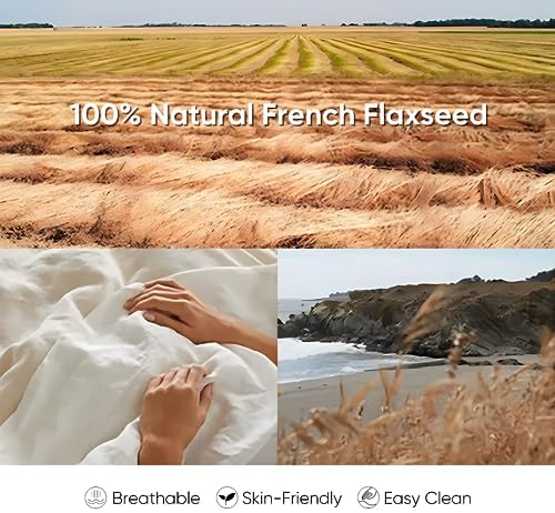 100% Pure Linen Blanket,100% Natural Flax Linen Throw Blanket, 79" L 100% French Flax Fabric,Soft,Breathable and Skin-Friendly Bed Blanket - Image 5