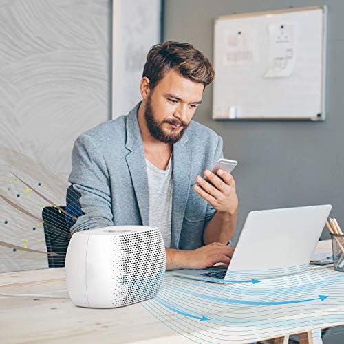 Pure Enrichment PureZone Breeze Tabletop 2-in-1 Air Purifier - True HEPA Filter Cleans Air, Helps Alleviate Allergies, Removes Pet Hair, & Smoke - Ideal for Home, Bedroom, & Office Desktop Surfaces - Image 2