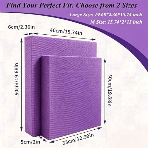 High-Density Balance Pad, Extra Large Balance Pad for Physical Therapy, TPU Foam Balance Board for Rehabilitation Stability Workout Knee and Ankle Exercise - Image 6