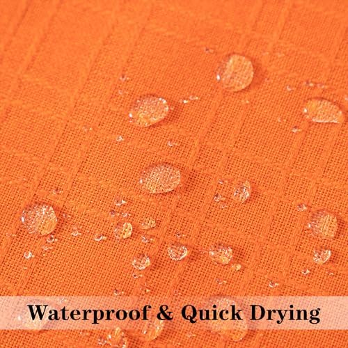 Kevin Textile Outdoor Waterproof 14”x36” Pillow Cover 1 Pack, Orange - Image 2