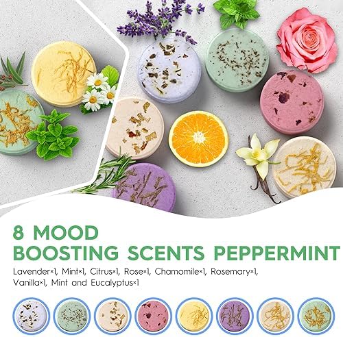 Shower Steamers Aromatherapy Mothers Day Gifts for Women 8 Pack, Shower Bombs Birthday Gift for Mom with Lavender Natural Essential Oils, Self Care Gifts for Women Lover Home Spa - Image 3
