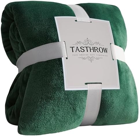 TASTHROW DarkGreen Throw Blanket 50x60 Inches by TASTHROW